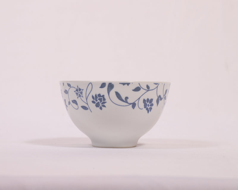 Hitkari Porcelain NOEY Blue 1 Platter with 6 Veg Bowl Set-7 Pcs |for Home & Kitchen |Material Porcelain |Snacks Set Platter with Veg Bowl Set|,Veg Bowl -180ml ,Platter -12.20"(Grey)…
