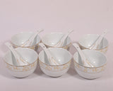 16224C Soup Bowl 6PC & Soup Spoon 6 PC