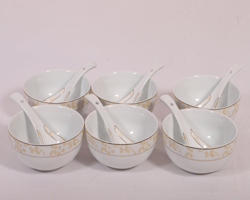16224C Soup Bowl 6PC & Soup Spoon 6 PC
