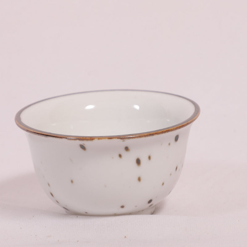 Hitkari Porcelain White Sparkle Veg Bowl Set-6 Pcs