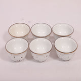 Hitkari Porcelain White Sparkle Veg Bowl Set-6 Pcs