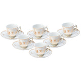 JANNAT - 12 PC. COFFEE CUP & SAUCER