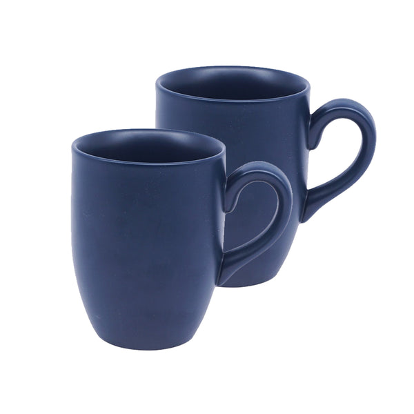 MATT NAVY - 2 PC. MUG SET