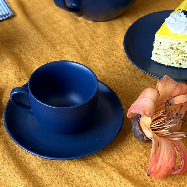 MATT NAVY - 12 PC. CUP AND SAUCER SET