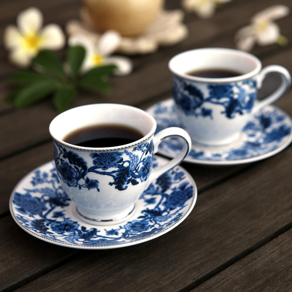 MONSOON - 12 PC. CUP AND SAUCER SET