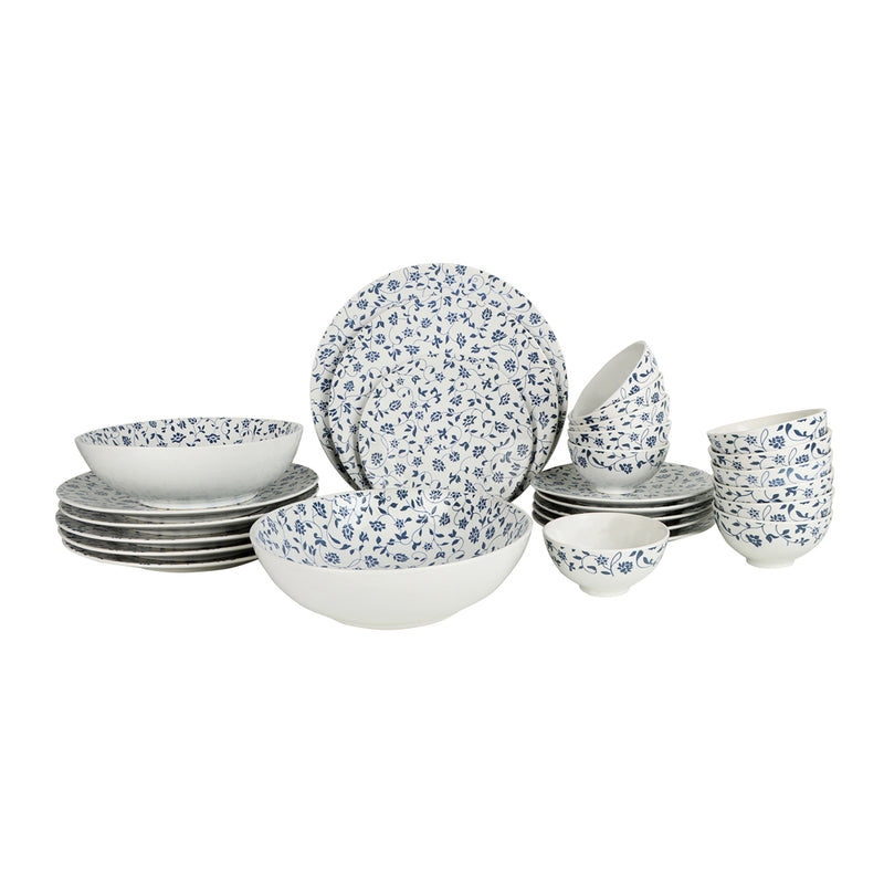 NOEY BLUE - 21 PC. DINNER SET