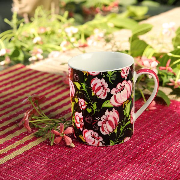 PINK FLORAL - 2 PC. MUG SET