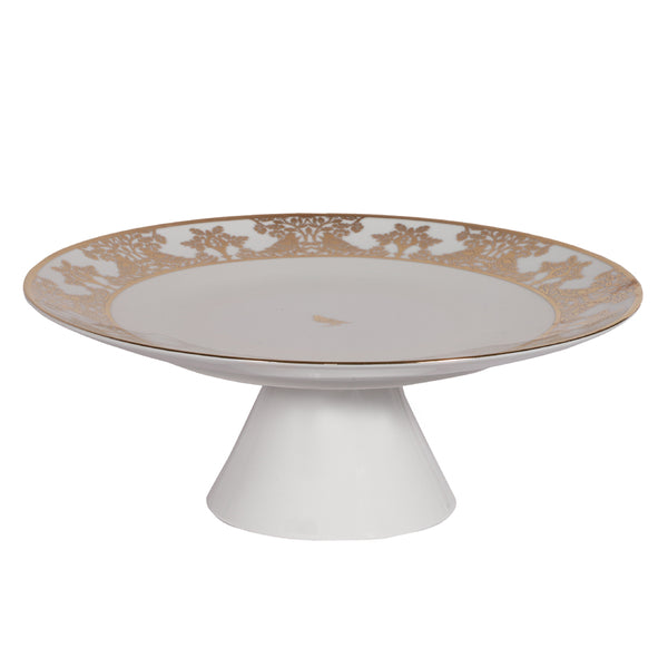 JANNAT CAKE PLATE WITH STAND 28CM- 1 PC.